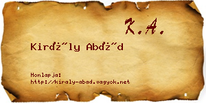 Király Abád névjegykártya