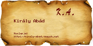 Király Abád névjegykártya